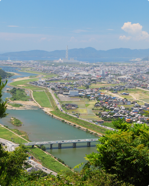 ※千種川と赤穂市街道（提供写真）